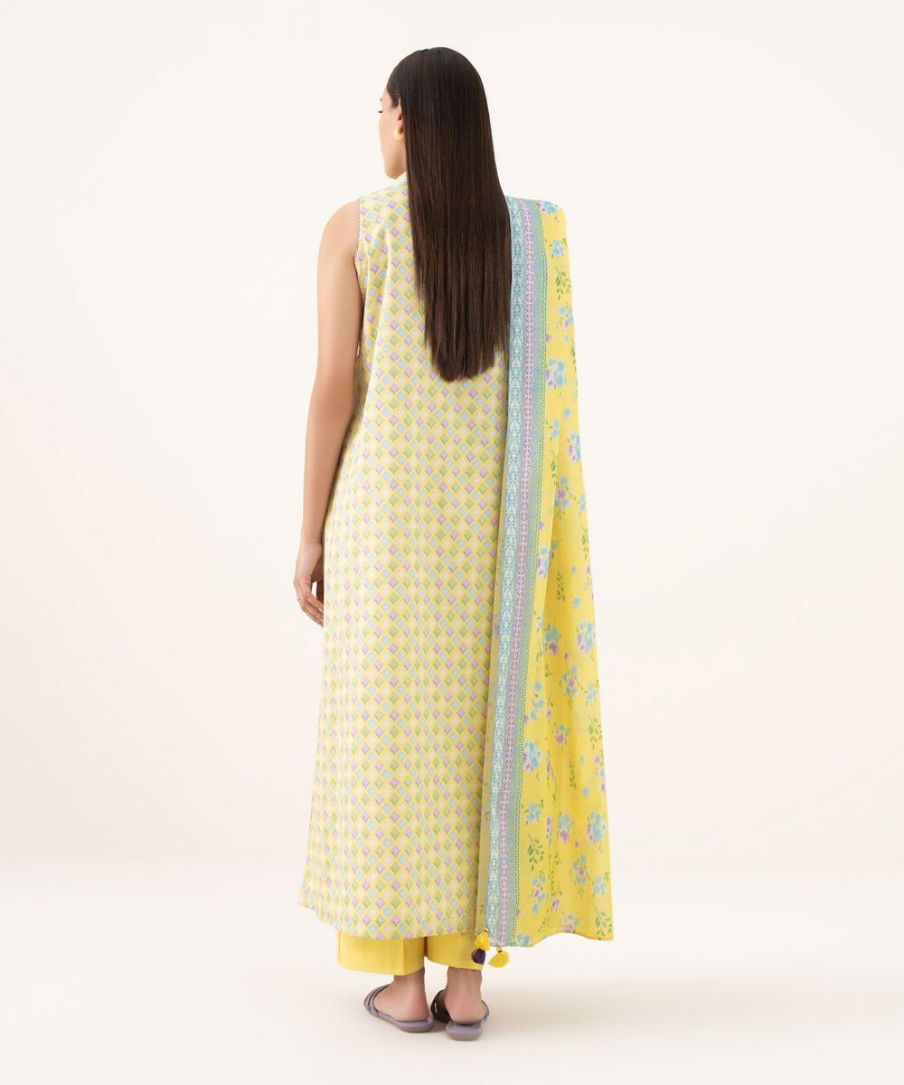 3 Piece - Printed Lawn Suit