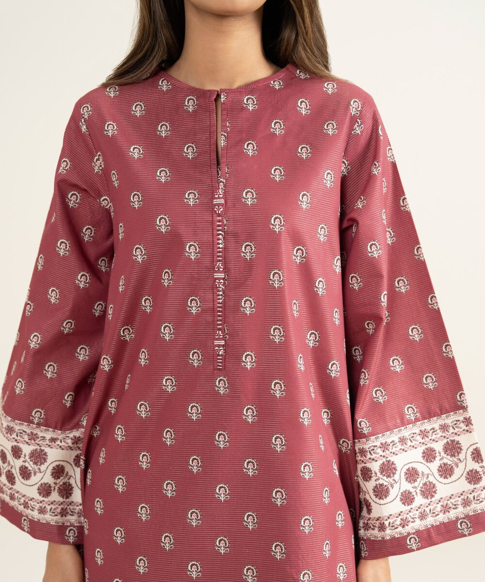 3 Piece - Printed Zari Lawn Suit