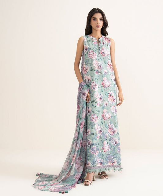 3 Piece - Embroidered Lawn Suit