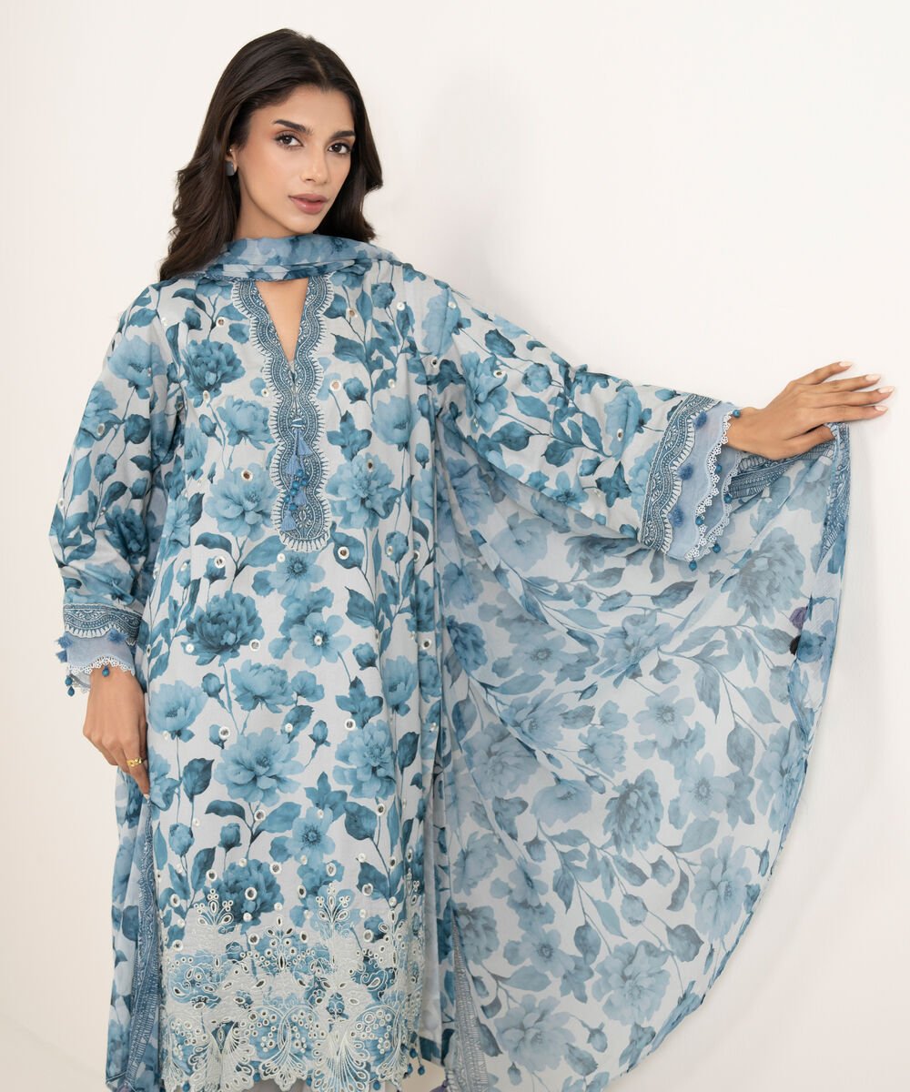 3 Piece - Embroidered Lawn Suit