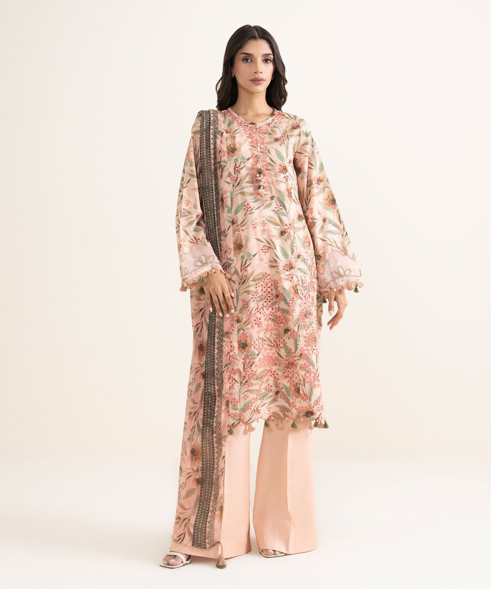 3 Piece - Embroidered Lawn Suit