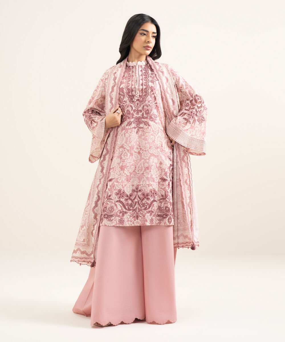 3 Piece - Embroidered Lawn Suit