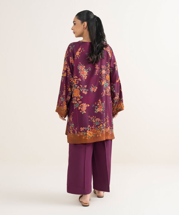 2 Piece - Printed Linen Suit