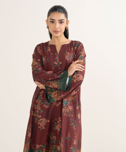 2 Piece - Printed Linen Suit