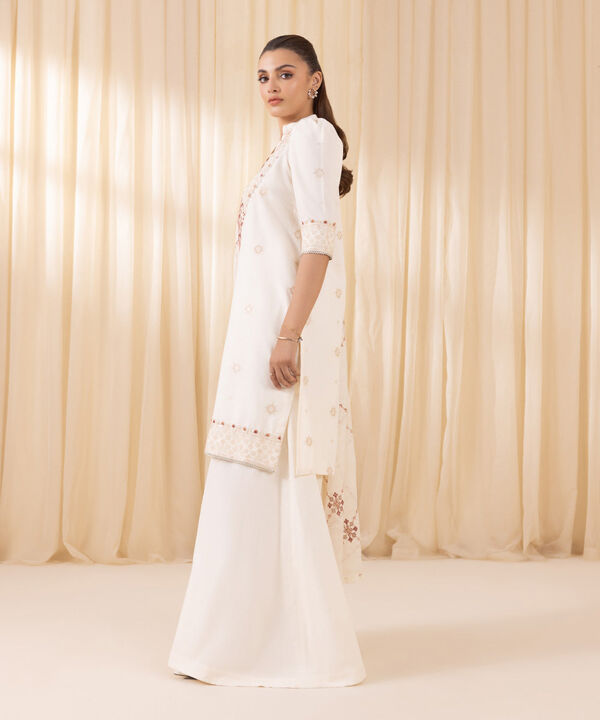 3 Piece - Embroidered Karandi Suit