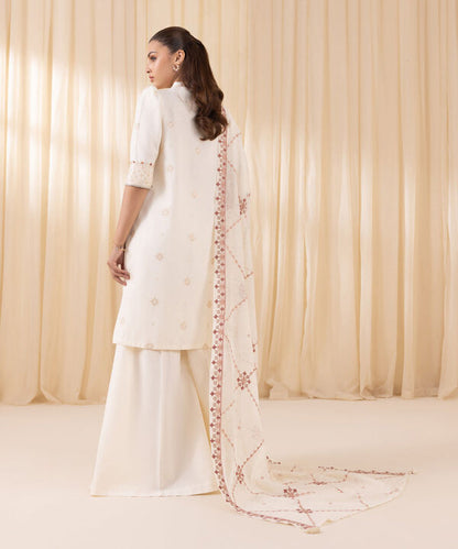 3 Piece - Embroidered Karandi Suit