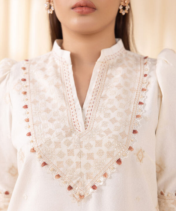 3 Piece - Embroidered Karandi Suit