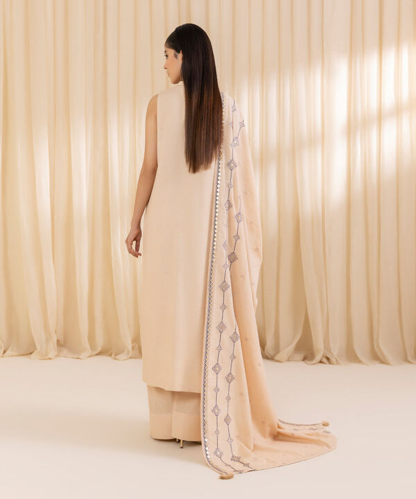 3 Piece - Embroidered Karandi Suit
