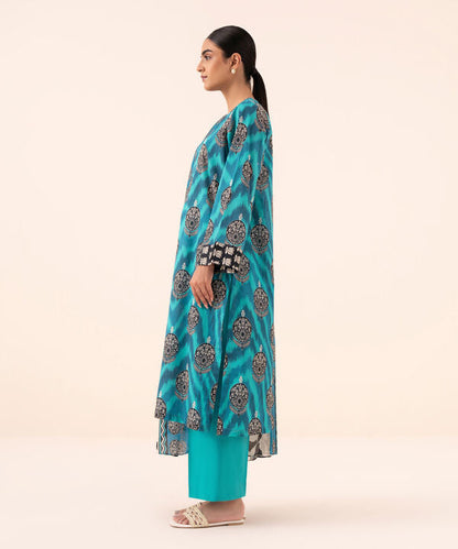 3 Piece - Printed Cotton Suit