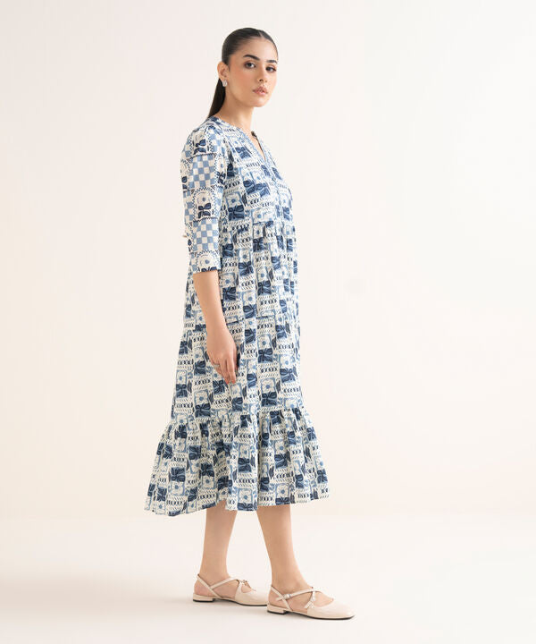 Printed Cambric Dress