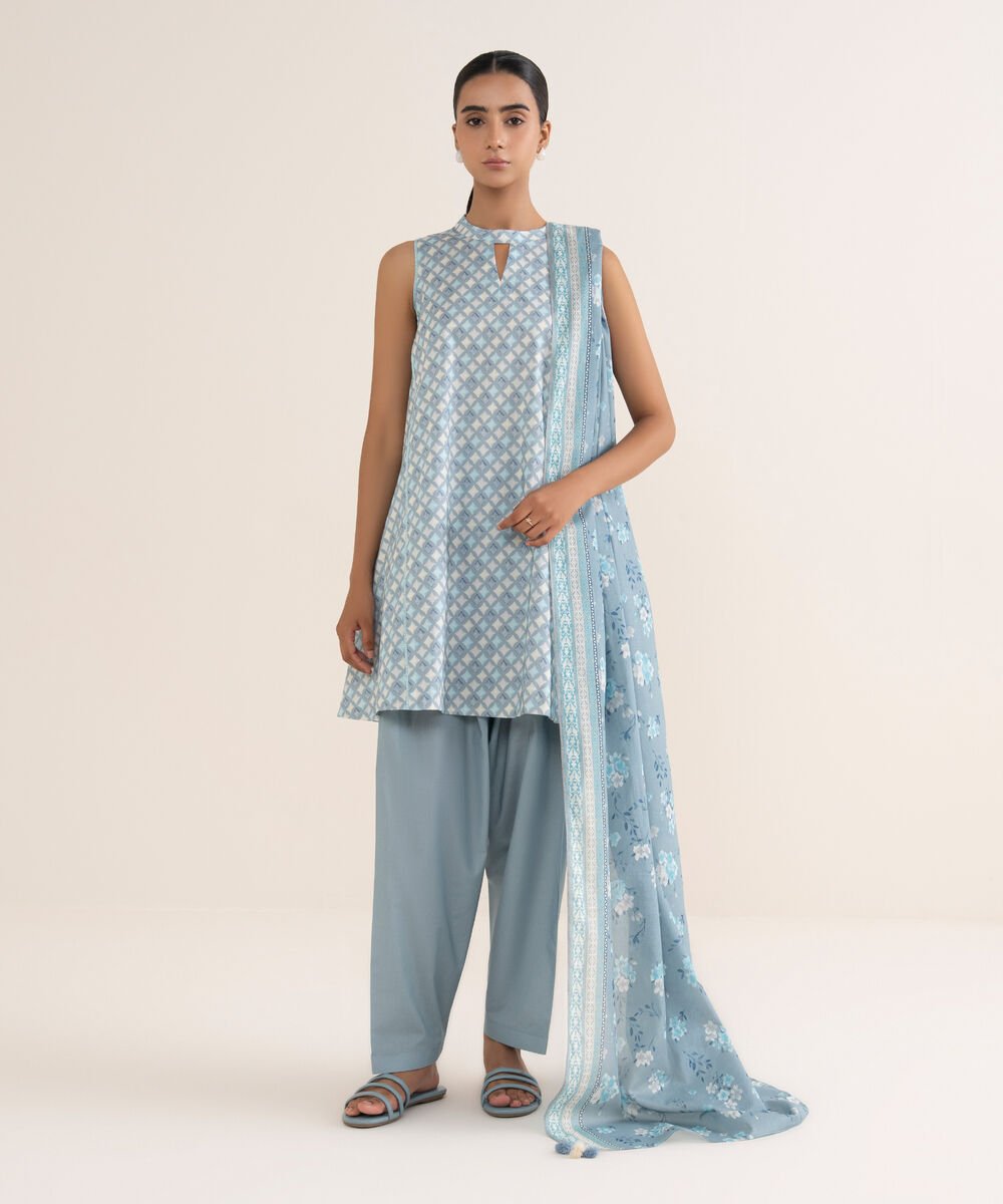 3 Piece - Printed Lawn Suit