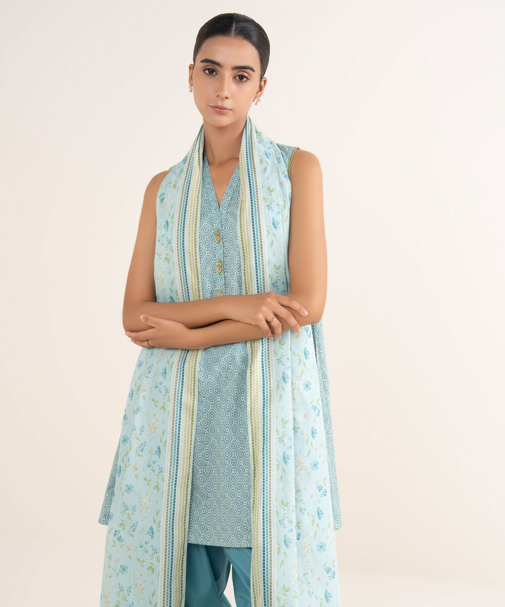 3 Piece - Printed Lawn Suit