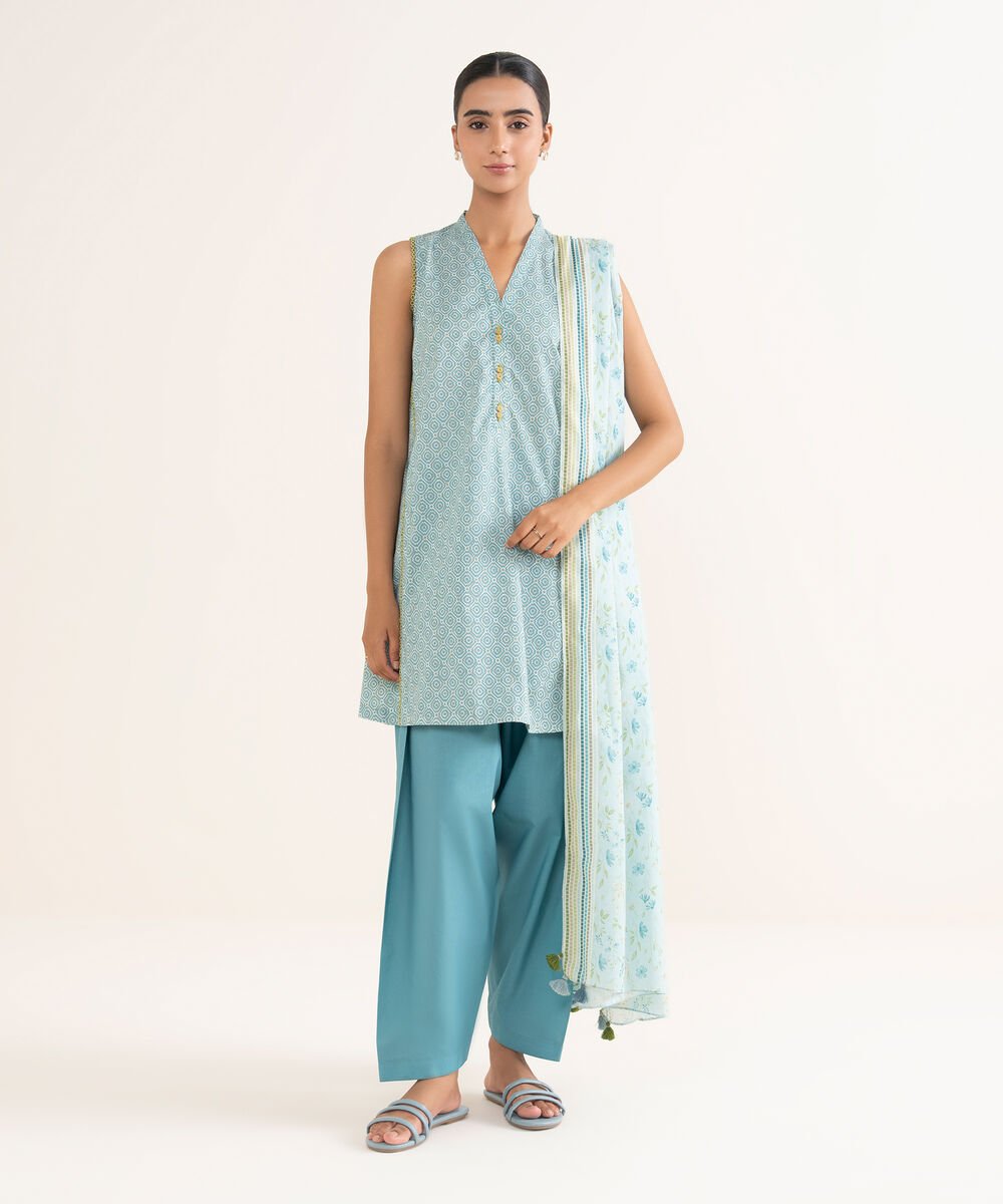 3 Piece - Printed Lawn Suit