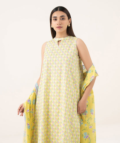3 Piece - Printed Lawn Suit