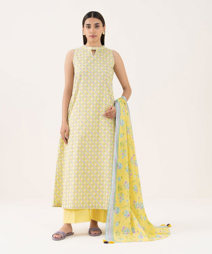 3 Piece - Printed Lawn Suit
