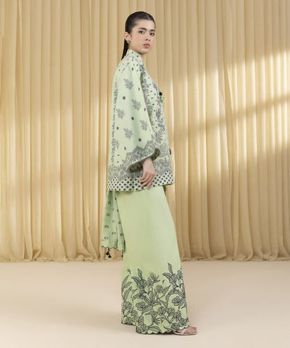 3 Piece - Embroidered Jacquard Suit (Unstitched)