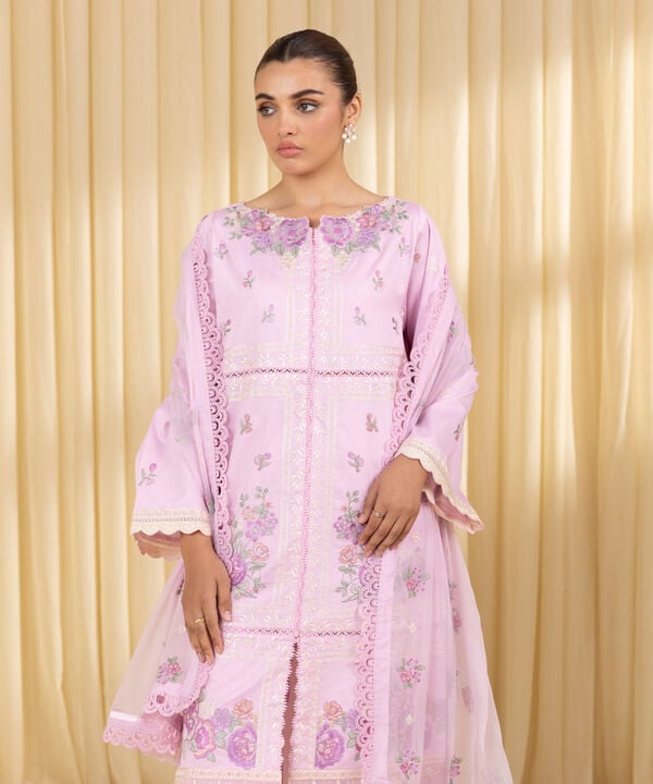 3 Piece - Embroidered Lawn Suit (Unstitched)