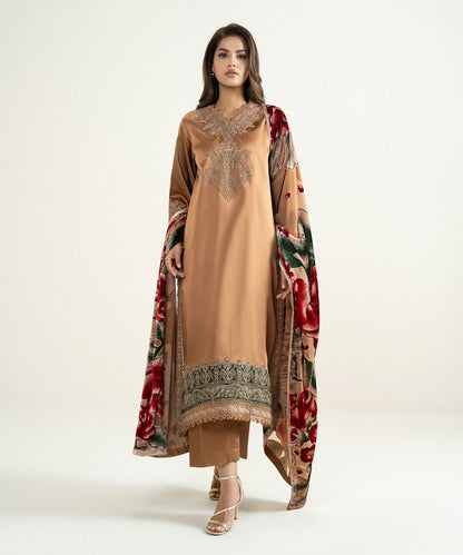 3 Piece - Dyed Blended Satin Suit