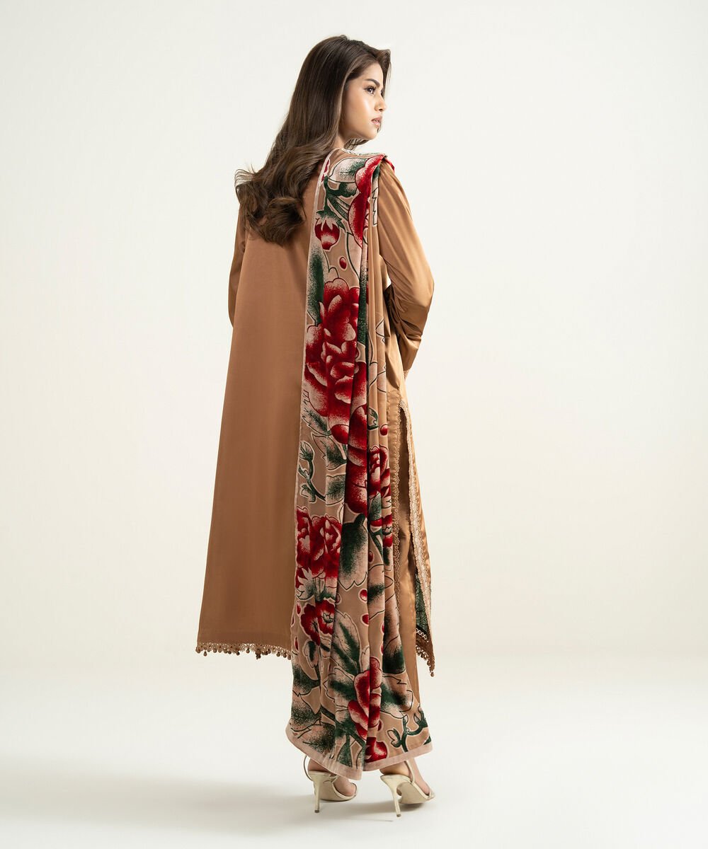3 Piece - Dyed Blended Satin Suit