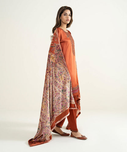 3 Piece - Dyed Blended Satin Suit