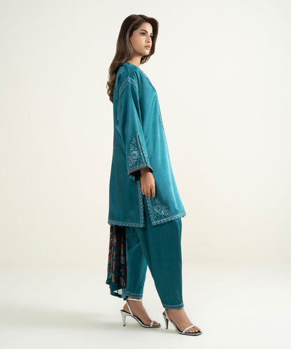 3 Piece - Dyed Blended Satin Suit