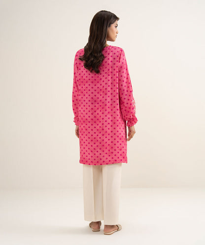 Embroidered Raw Silk Shirt