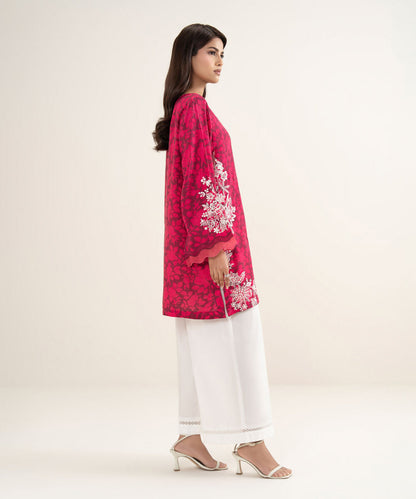 Embroidered Raw Silk Shirt