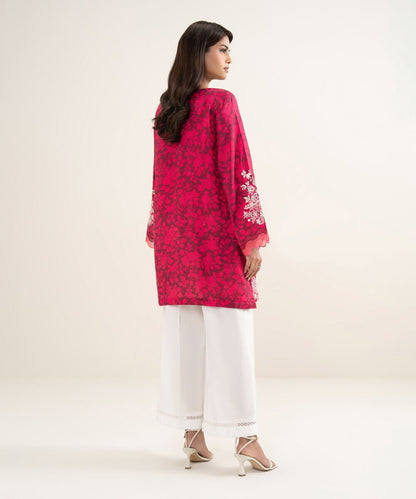 Embroidered Raw Silk Shirt