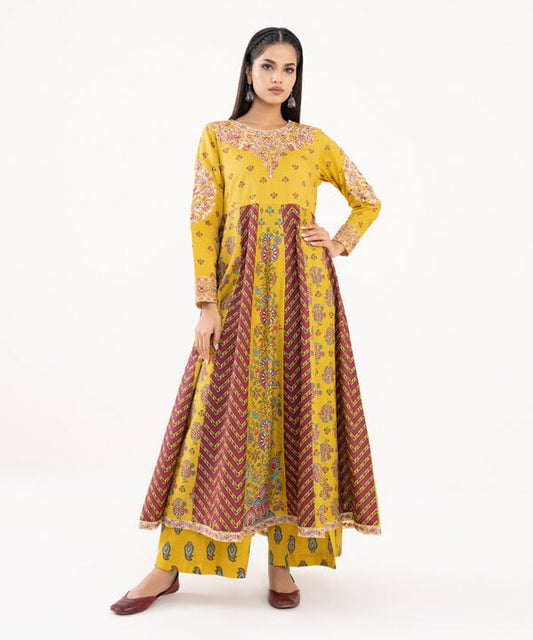 Embroidered Lawn Viscose Pishwas