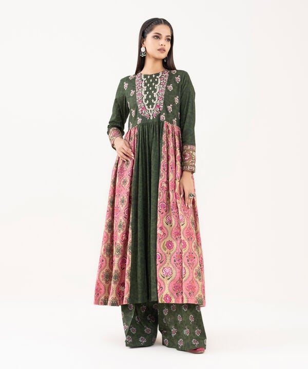 Embroidered Lawn Viscose Pishwas
