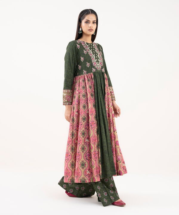 Embroidered Lawn Viscose Pishwas