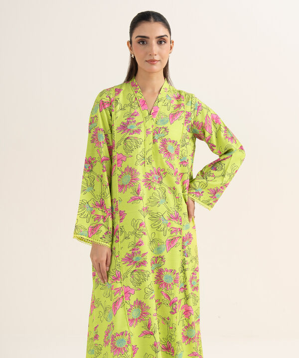 Printed Herringbone Shirt