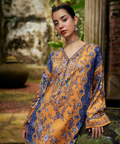 Printed Viscose Satin Shirt
