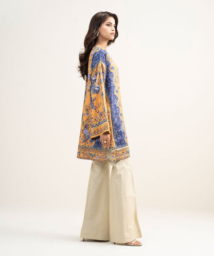 Printed Viscose Satin Shirt