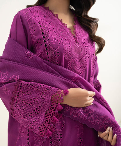 3 Piece - Embroidered Lawn Suit