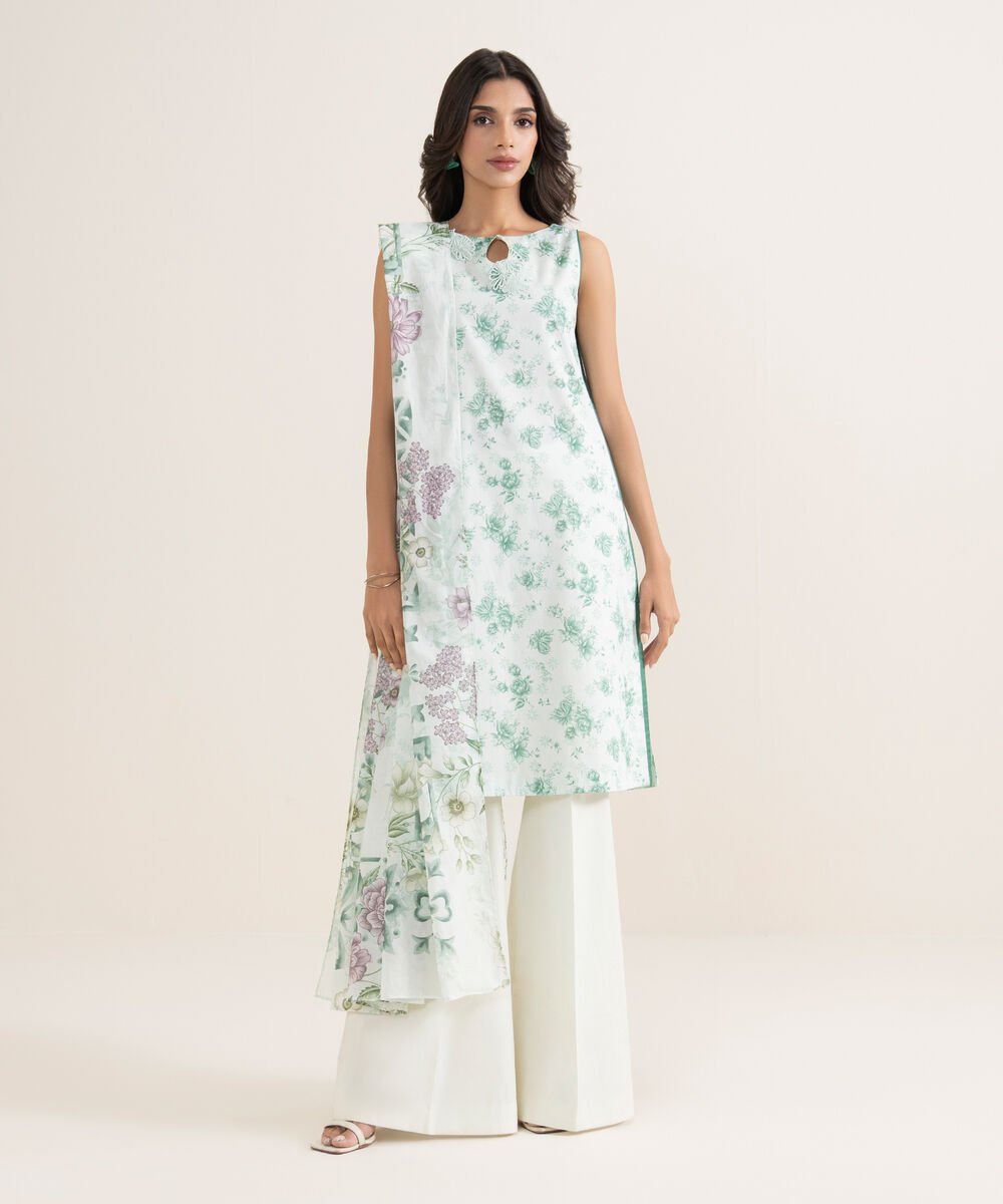 3 Piece - Printed Lawn Suit