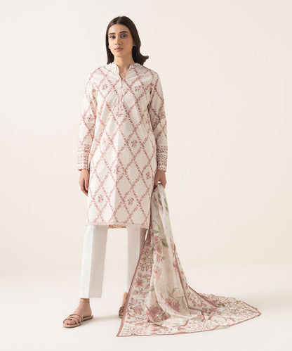 3 Piece - Printed Lawn Suit