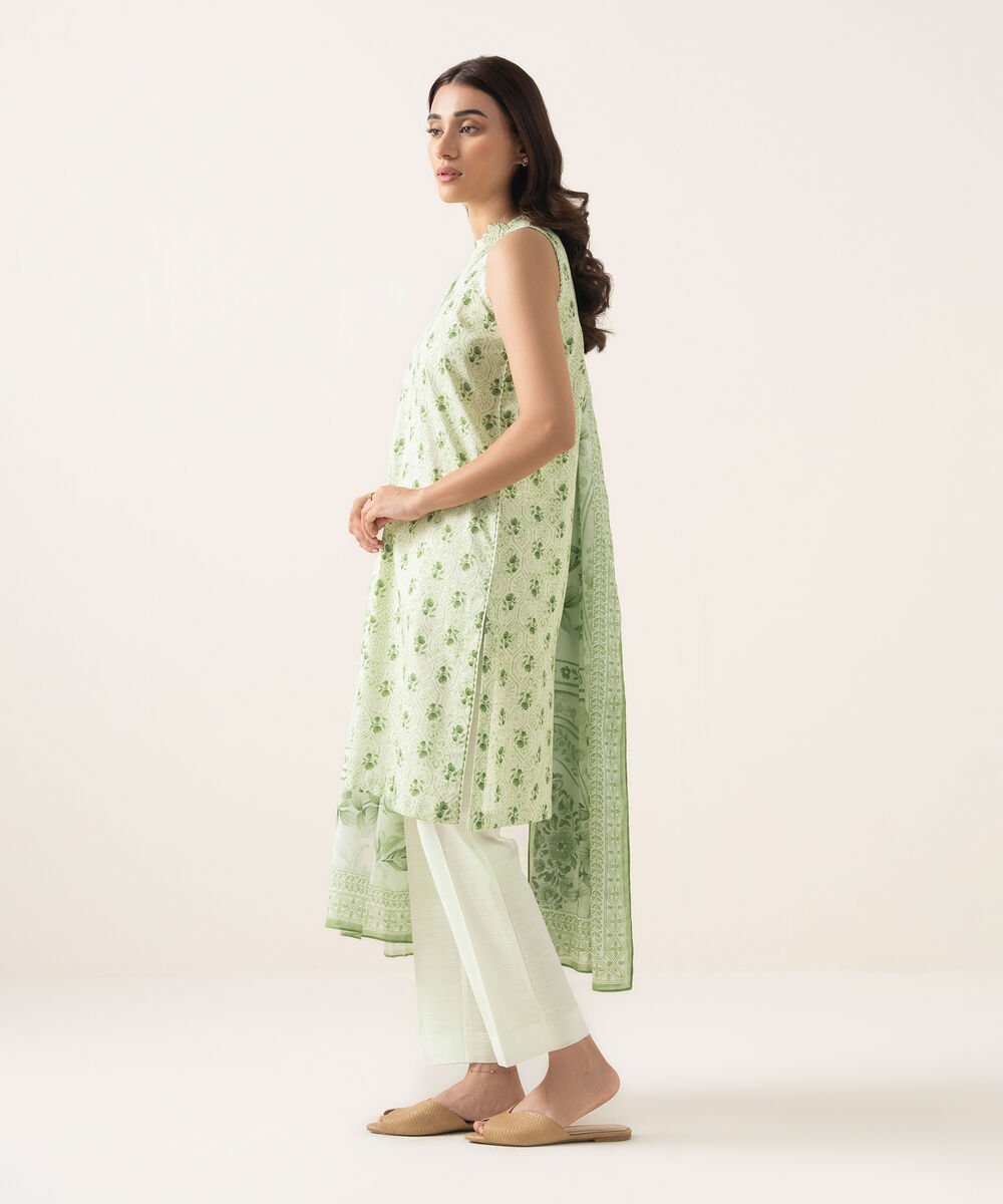 3 Piece - Printed Lawn Suit