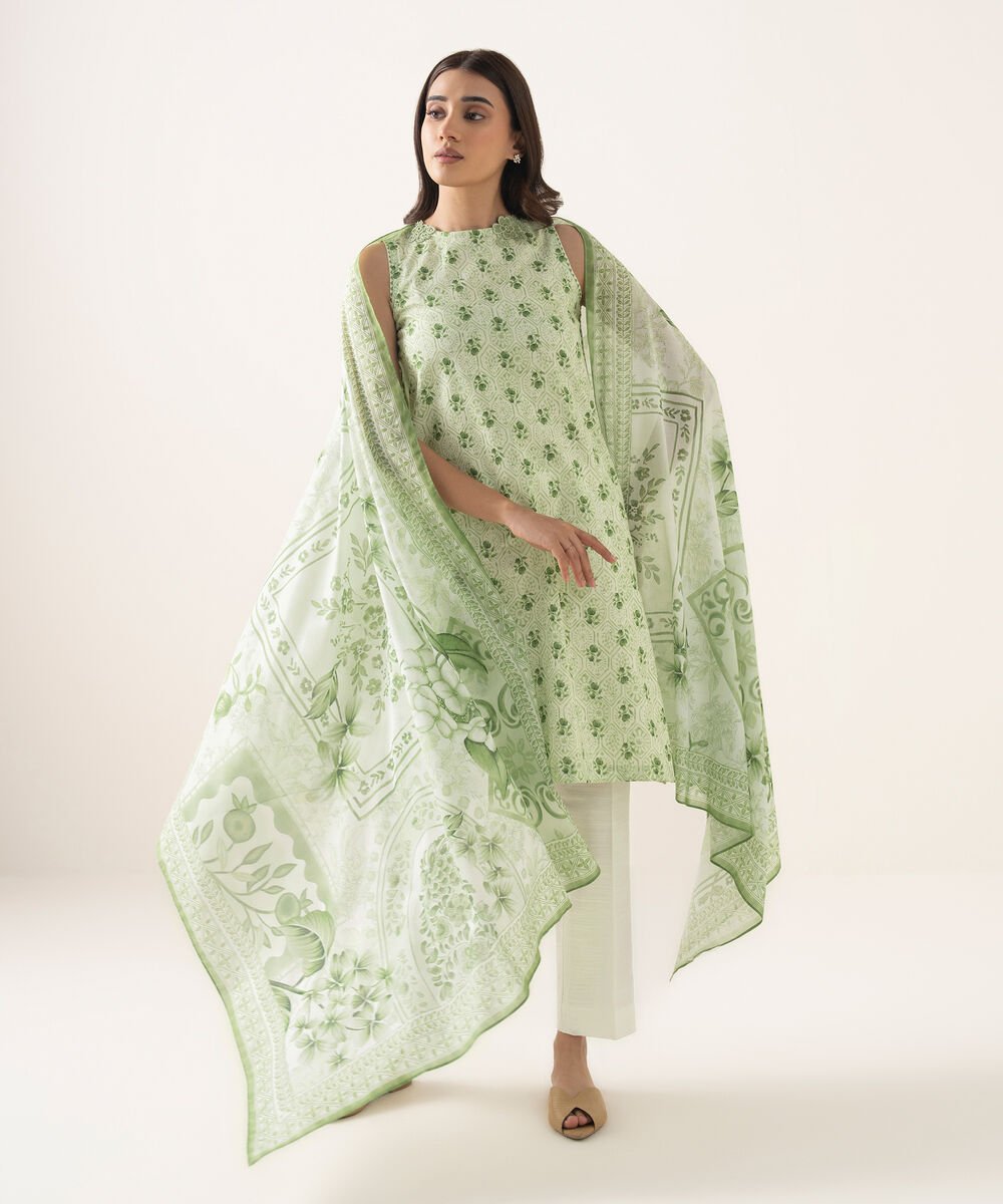 3 Piece - Printed Lawn Suit