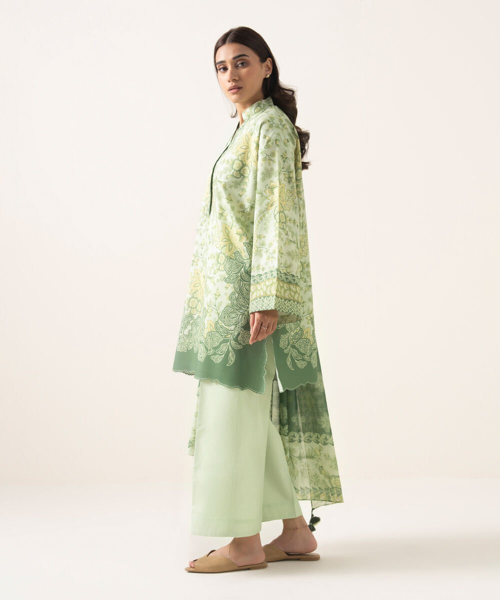 3 Piece - Printed Lawn Suit
