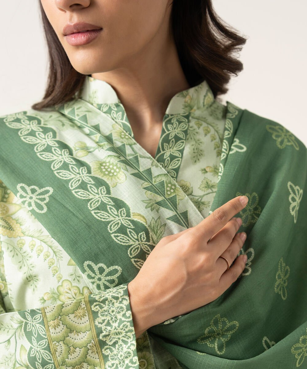 3 Piece - Printed Lawn Suit