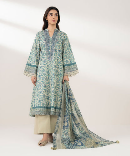 3 Piece - Embroidered Lawn Suit