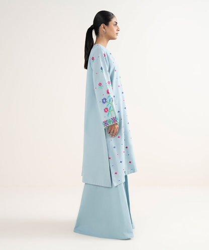 3 Piece - Embroidered Cotton Viscose Suit