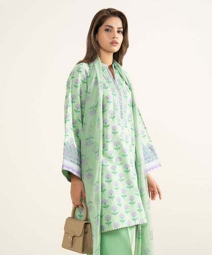 3 Piece - Embroidered Lawn Suit