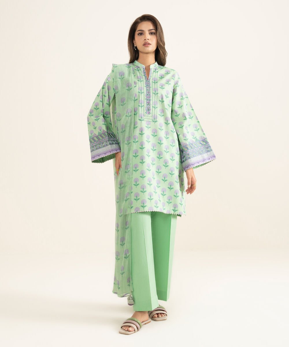 3 Piece - Embroidered Lawn Suit