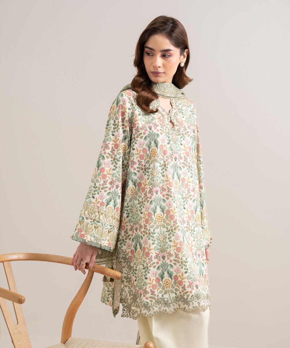 3 Piece - Embroidered Lawn Suit