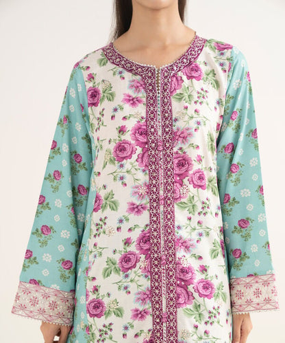 3 Piece - Embroidered Dobby Suit