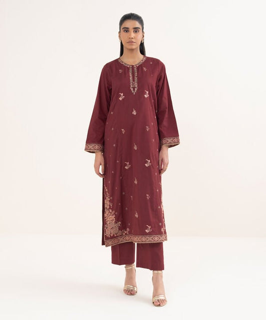 Embroidered Cotton Viscose Shirt
