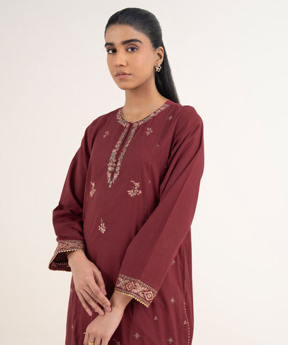 Embroidered Cotton Viscose Shirt