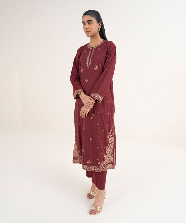 Embroidered Cotton Viscose Shirt